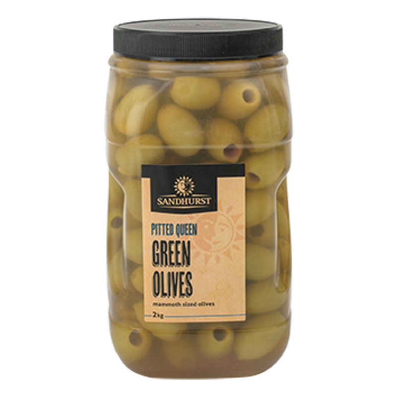 Pitted Queen Green Olives