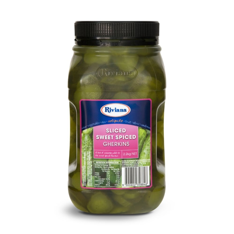Sliced Sweet Spiced Gherkins