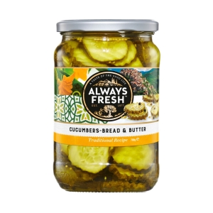 Bread & Butter Sliced Cucumbers