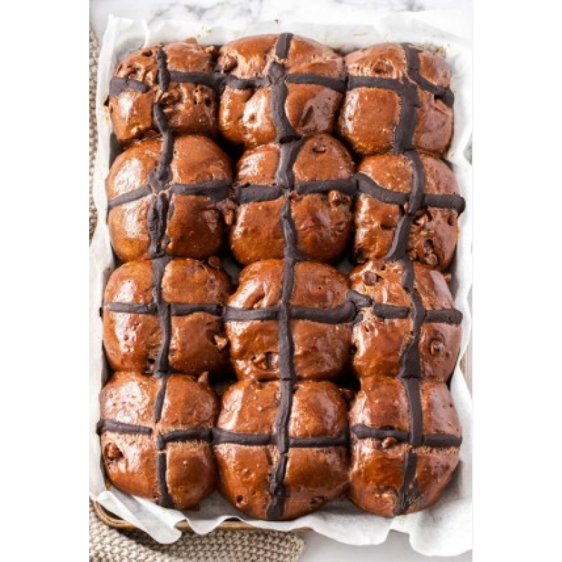 Easter Chocolate Buns 