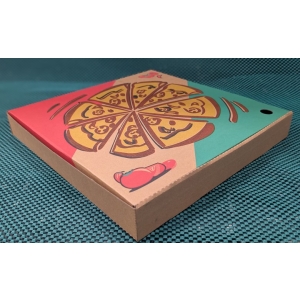 Brown Printed Pizza Boxes 13