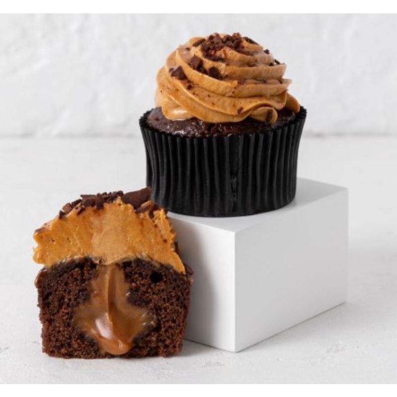 Choc Caramolo Filled Cupcakes