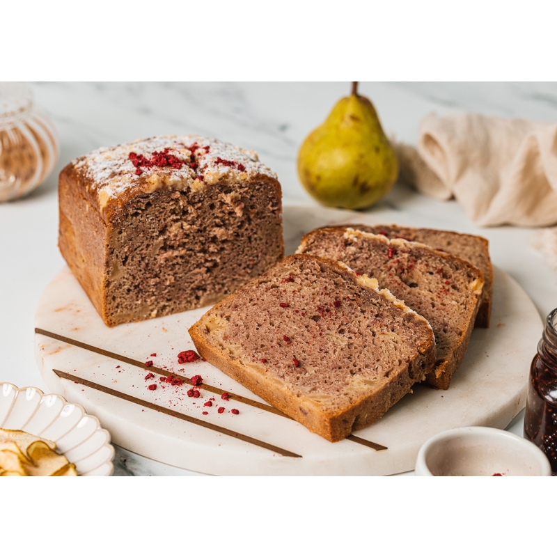Pear & Raspberry Bread