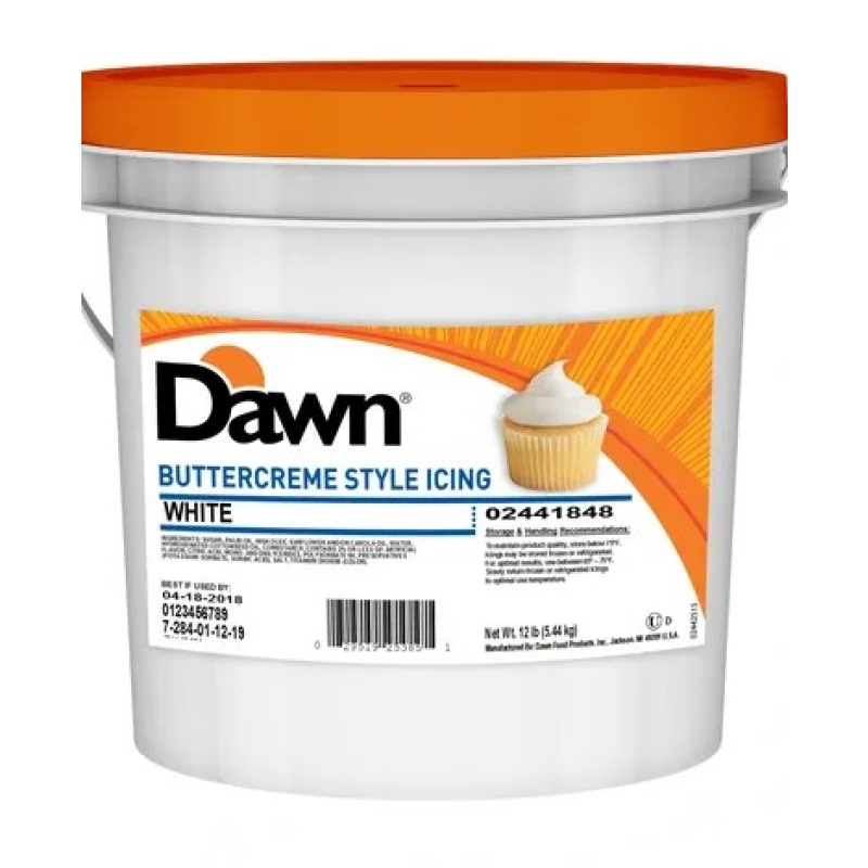 White Buttercream Style Icing